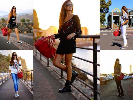 Como combinar un bolso rojo / Mix & Match your red handbag