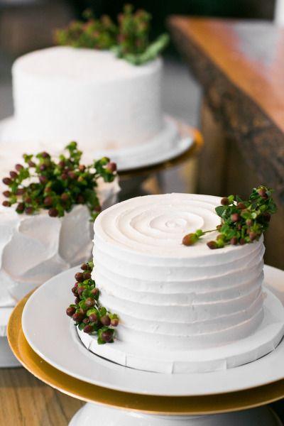 Tarta de boda invernal