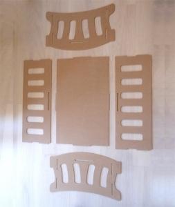 Cuna DIY piezas de la cuna