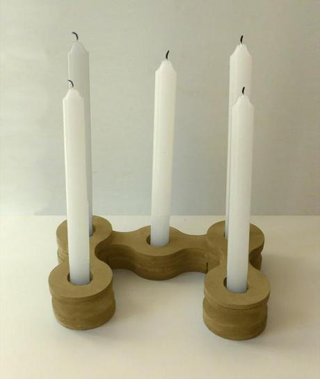Diy Candelabro Infinito candelholder vintage