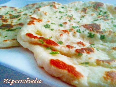 PAN INDIO: NAAN DE AJO