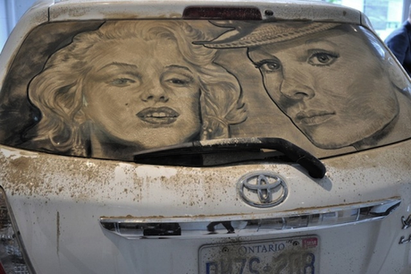 Scott Wade. Deja que tu coche coja mierda, si no lo haces, ¡te arrepentirás! Scott Wade dirty car art curiosidades lavado coches trucos