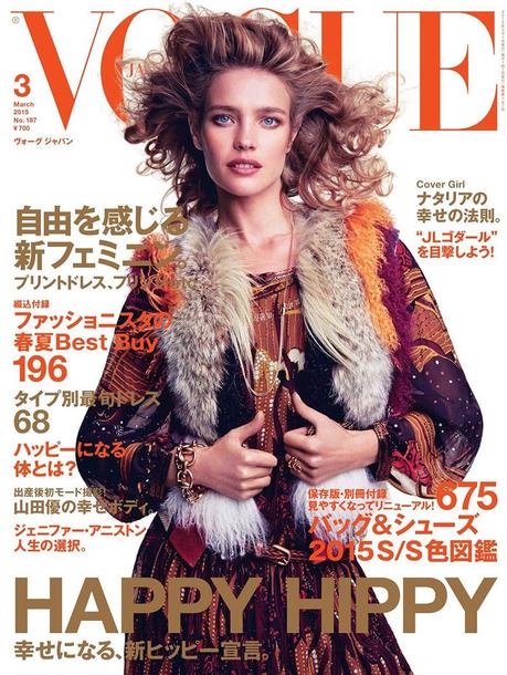Natalia Vodianova se viste Hippie con Gucci para Vogue Japón