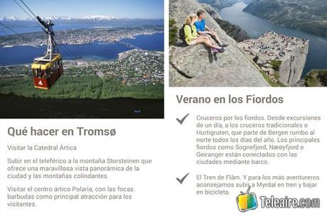 Información útil para descubrir Noruega screencap de la aplicacion To norway