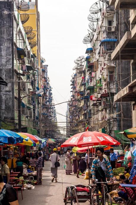 Calles de Yangon