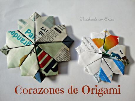 Corazones de Origami , Origami Heart Corazones de Origami , Origami Heart
