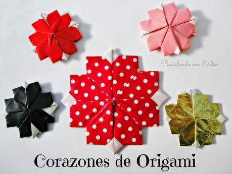 Corazones de Origami , Origami Heart Corazones de Origami , Origami Heart