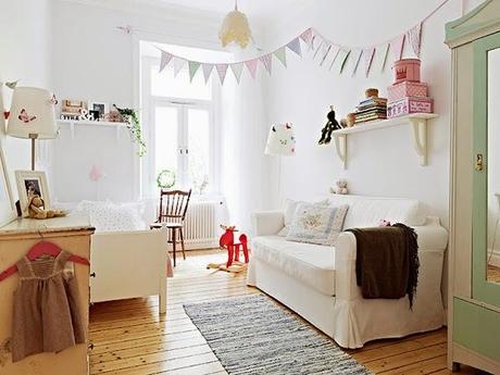 Ideas Deco: HABITACIONES INFANTILES DE ESTILO NÓRDICO PARA NIÑAS