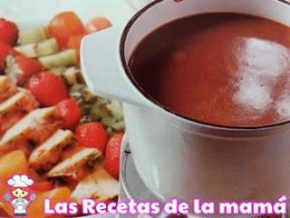 Receta de Fondue de chocolate a la naranja