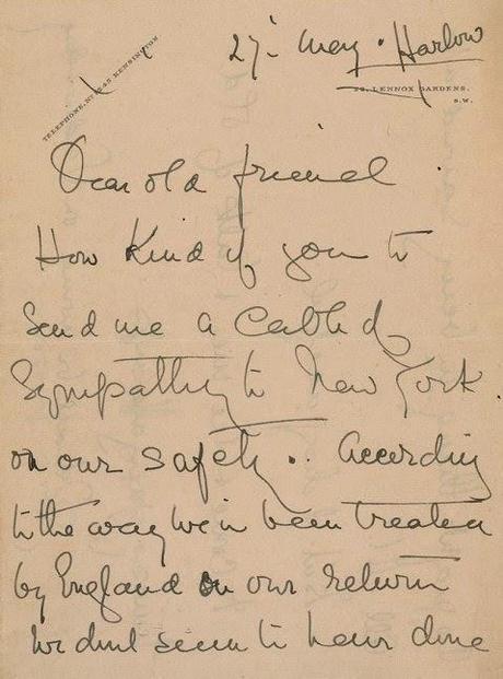 Vendieron por u$s12.000 una desgarradora carta de una sobreviviente del Titanic Vendieron por u$s12.000 una desgarradora carta de una sobreviviente del Titanic