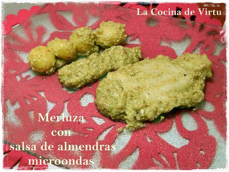 merluza con salsa de almendras Merluza con salsa de almendras