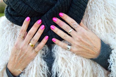 Fur coat and ripped jeans. A special shooting. Fur coat and ripped jeans. A special shooting.