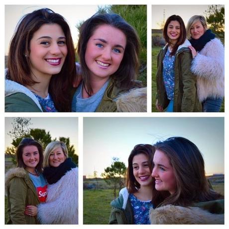 Fur coat and ripped jeans. A special shooting. Fur coat and ripped jeans. A special shooting.