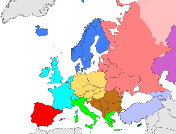 Subregions of Europe (The World Factbook)