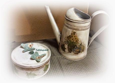 Más cestas decoradas y decoupage Más cestas decoradas y decoupage