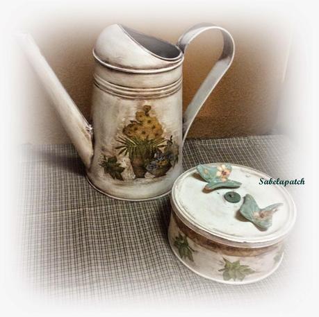 Más cestas decoradas y decoupage Más cestas decoradas y decoupage