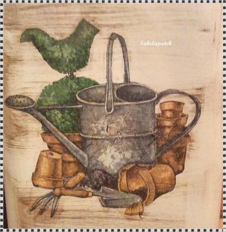 Latas en decoupage Latas en decoupage