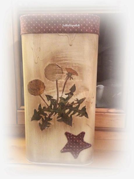 Latas en decoupage Latas en decoupage