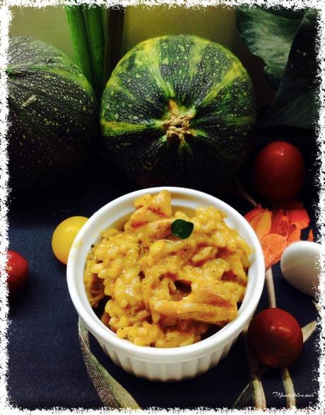 Arroz con salsa de verdura y pollo Arroz con salsa de verdura y pollo