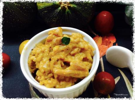 Arroz con salsa de verdura y pollo Arroz con salsa de verdura y pollo