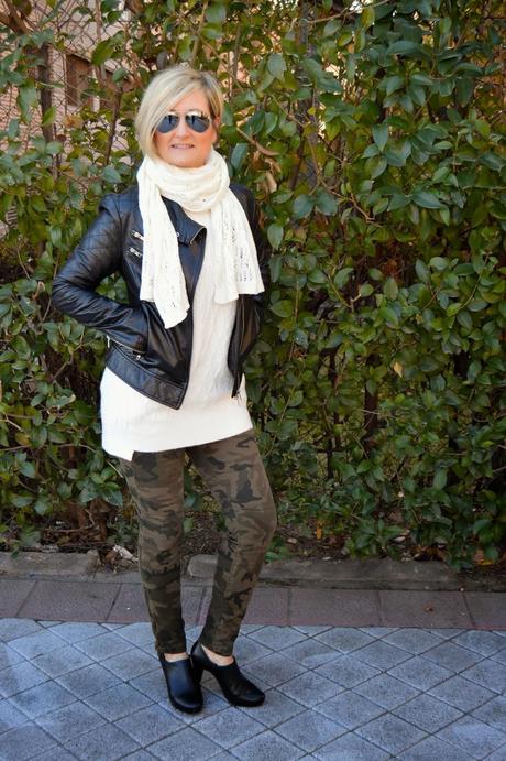 Camo and biker. Camo and biker.