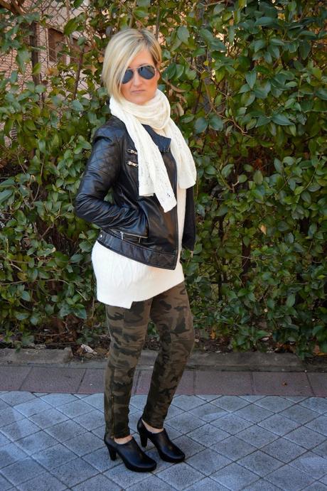 Camo and biker. Camo and biker.