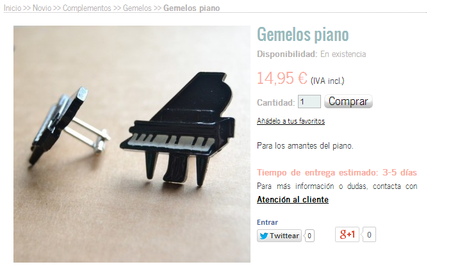 Gemelos originales para los novios Gemelos originales para los novios