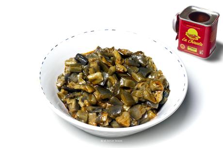 Berenjena exprés Berenjena a pimenton