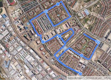 Mapa del recorrido de la paz Mapa del recorrido de la paz