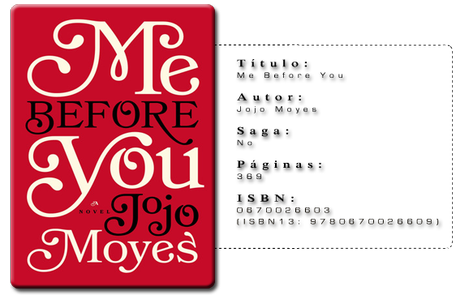Reseña: Me Before You - Jojo Moyes Reseña: Me Before You - Jojo Moyes