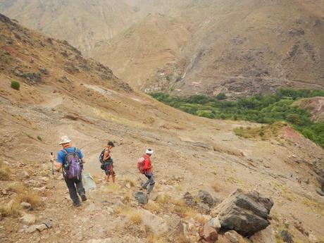 De Aremd al collado de Tizi n'Tiratene. Alto Atlas (Marruecos)