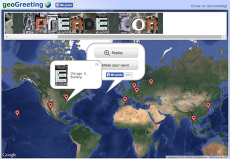 GeoGreeting. Crear textos con letras formadas con edificios GeoGreeting. Crear textos con letras formadas con edificios