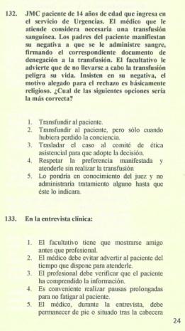 MIR 2.0 2015 Preguntas Bioética