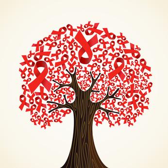 Esa enfermedad tan temida que es el SIDA. AIDS ribbon tree