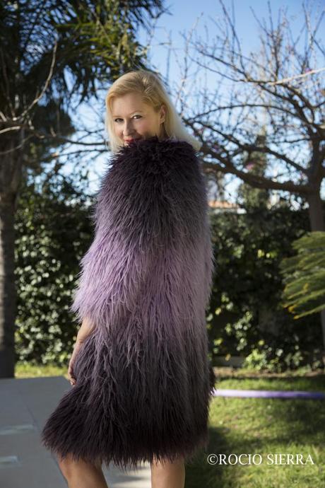 Abrigo de Pelo en Malva 7M2A4715ok