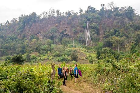Llegando a la cascada Llegando a la cascada