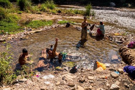 Una de las pozas de los hot springs, Hsipaw Una de las pozas de los hot springs, Hsipaw