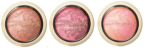 Novedades de Max Factor, nuevos coloretes y labiales.