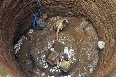 La excavación del pozo del peristilo del Teatro Romano de Mérida se reanudará en abril