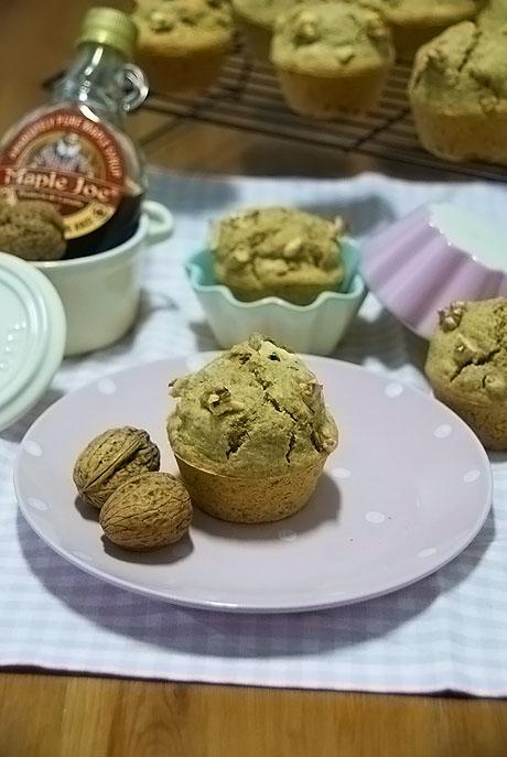 Muffins de Sirope de Arce y Nueces