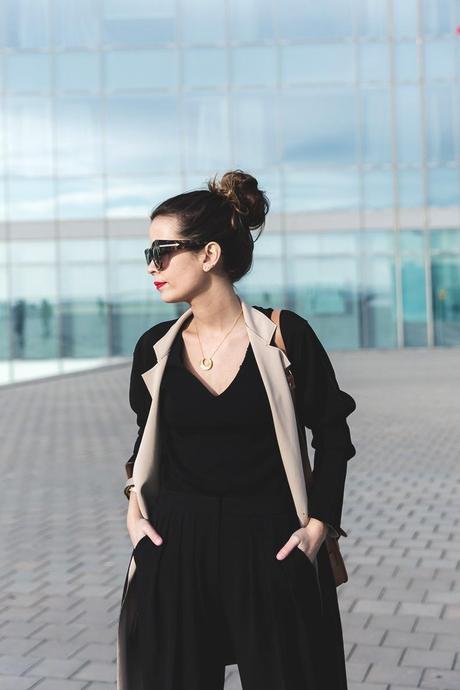 MANGO SPRING-SUMMER 080_Mango_Spring_Summer-Palazzo_Trouusers-Trench_Coat-TOtal_Black-Outfit-Collage_Vintage-Street_style-24