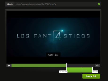 Convirtiendo video de Youtube a Gif Convirtiendo video de Youtube a Gif