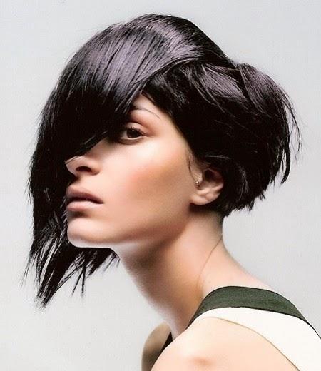 tendencias de cabello, corte bob asimétrico