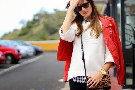 Leopard, plaid and leather