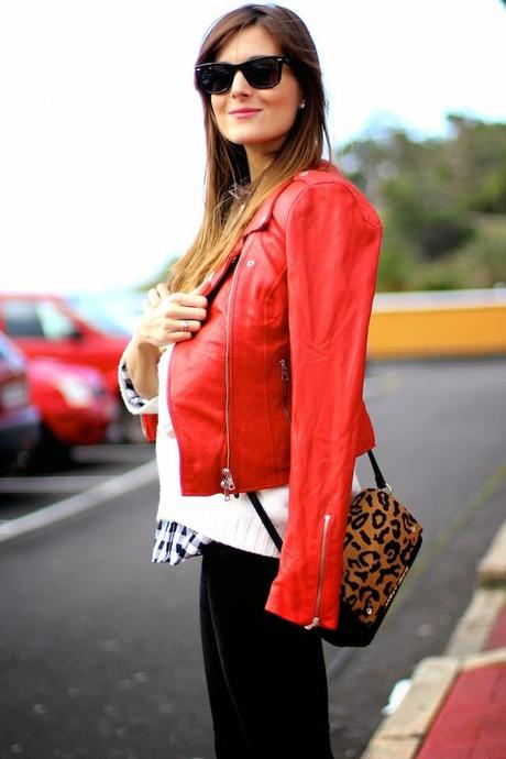 Leopard, plaid and leather Leopard, plaid and leather