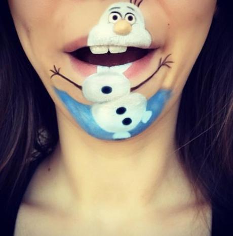 maquillaje olaf frozen