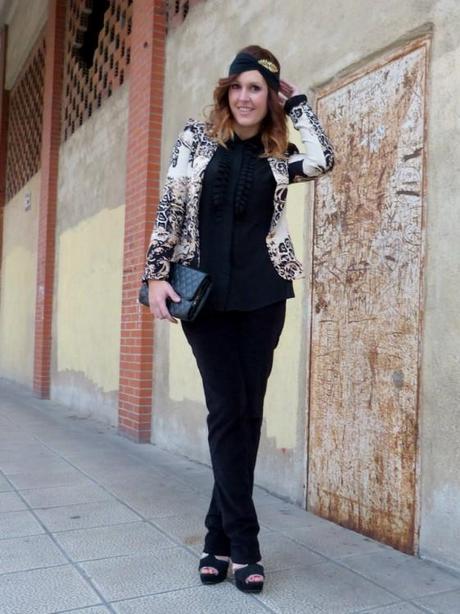 Diadema negra tipo turbante Diadema tipo turbante con broche (5)