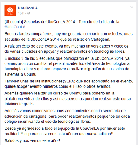 SECUELAS UBUCONLA 2014 SECUELAS UBUCONLA 2014