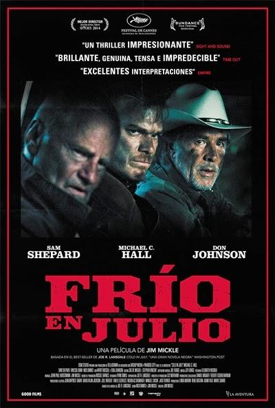 Póster: Frío en julio (2014)