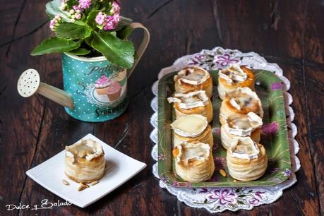 Volovanes Rellenos de Morcilla con Cebolla Caramelizada y Queso de Cabra Volovanes Rellenos de Morcilla con Cebolla Caramelizada y Queso de Cabra